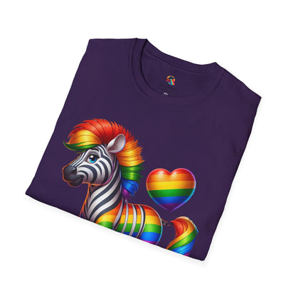 Pride T-Shirt Collection Rainbow Zebra!