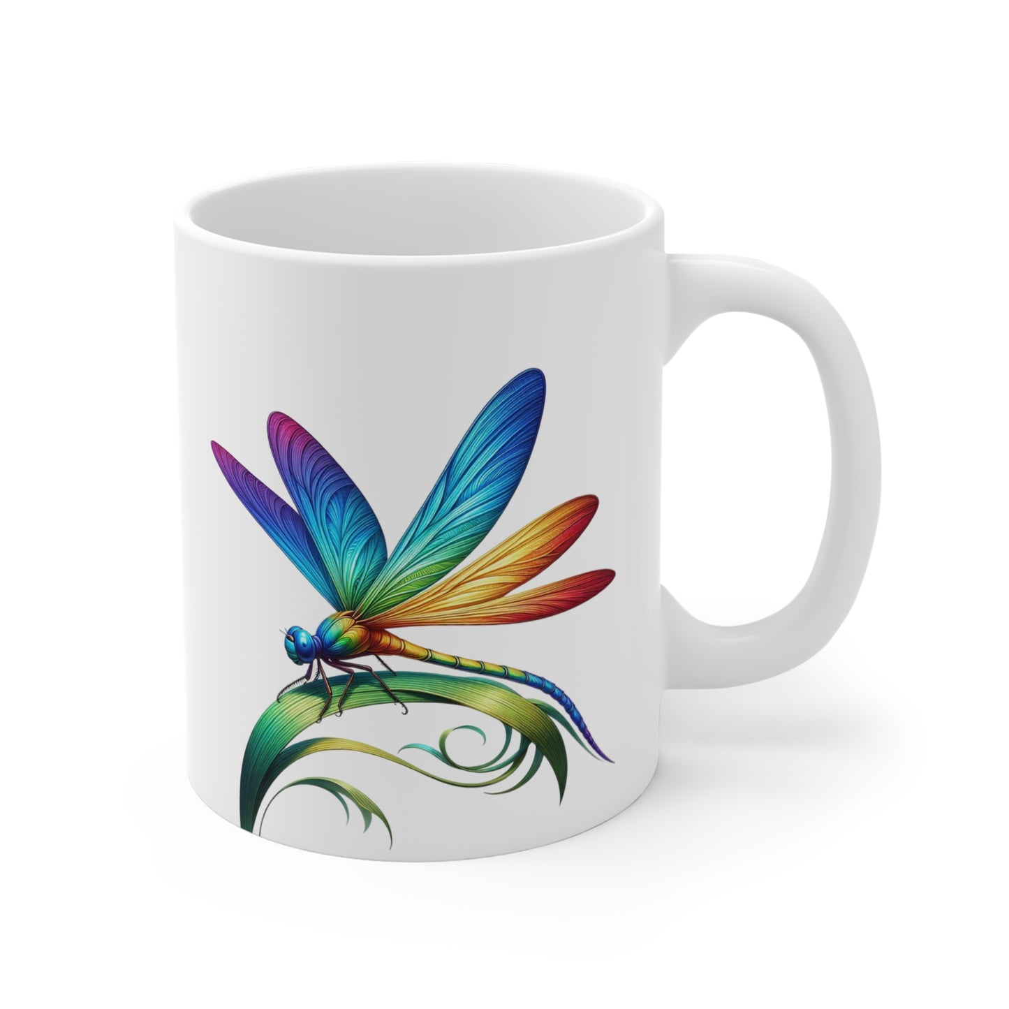 Rainbow Dragonfly Mug