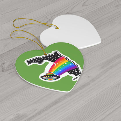 Alien Pride State ornaments Green