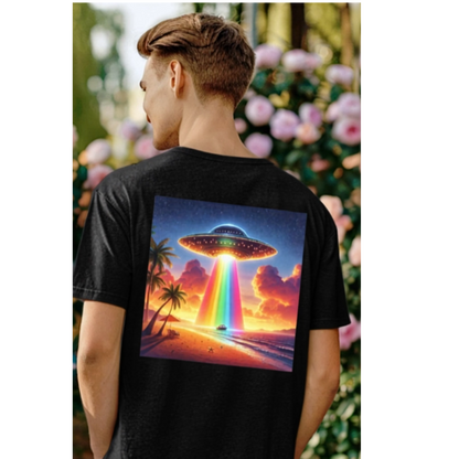 Aliens in Paradise T-shirt Back Print