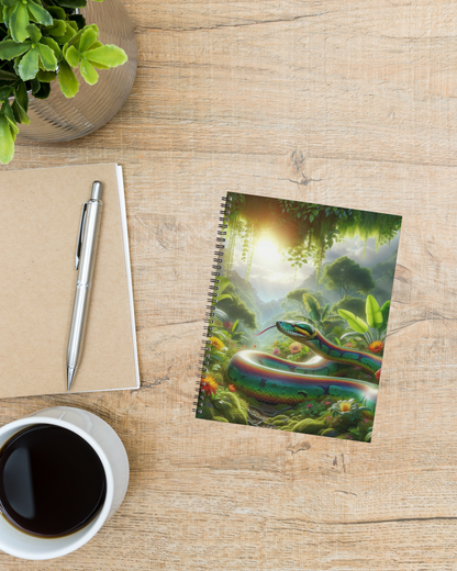 Spiral Notebook - Rainbow Anaconda (ruled)