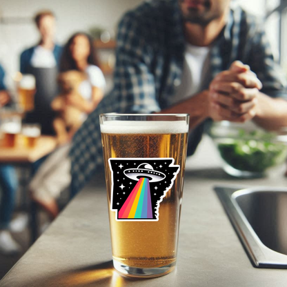Pint Glass-Arkansas Alien Pride