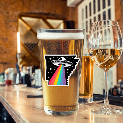 Pint Glass-Arkansas Alien Pride