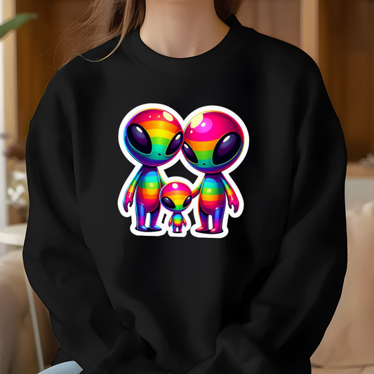 Rainbow Aliens Unisex Heavy Blend™ Sweatshirt