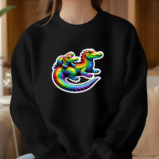 Rainbow Alligators Toasty Sweatshirt
