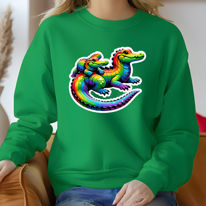 Rainbow Alligators Toasty Sweatshirt
