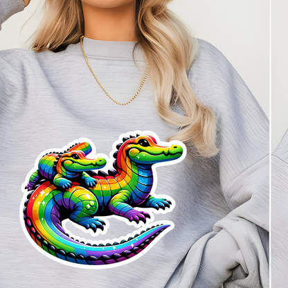Rainbow Alligators Toasty Sweatshirt