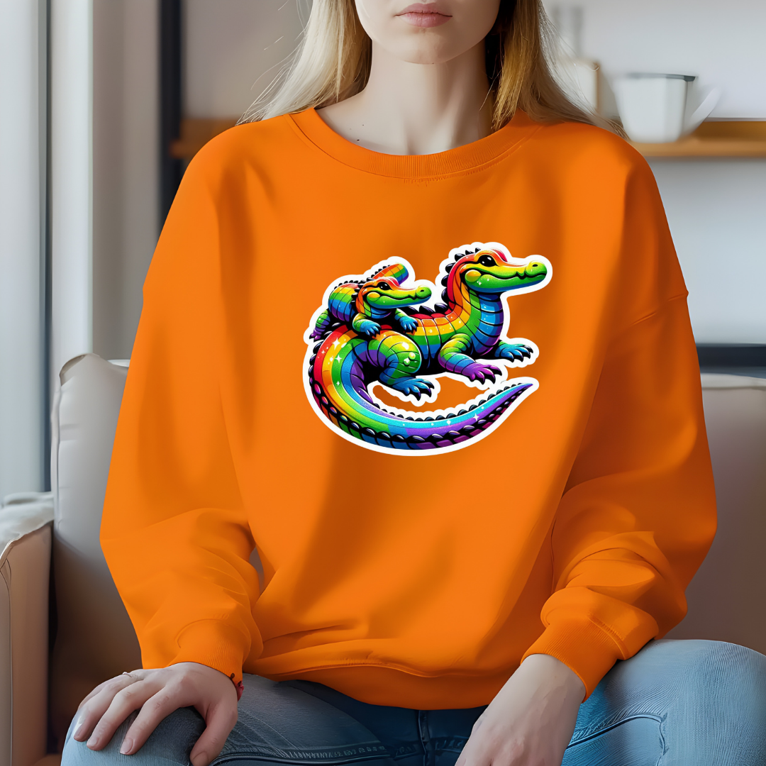 Rainbow Alligators Toasty Sweatshirt