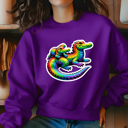 Rainbow Alligators Toasty Sweatshirt
