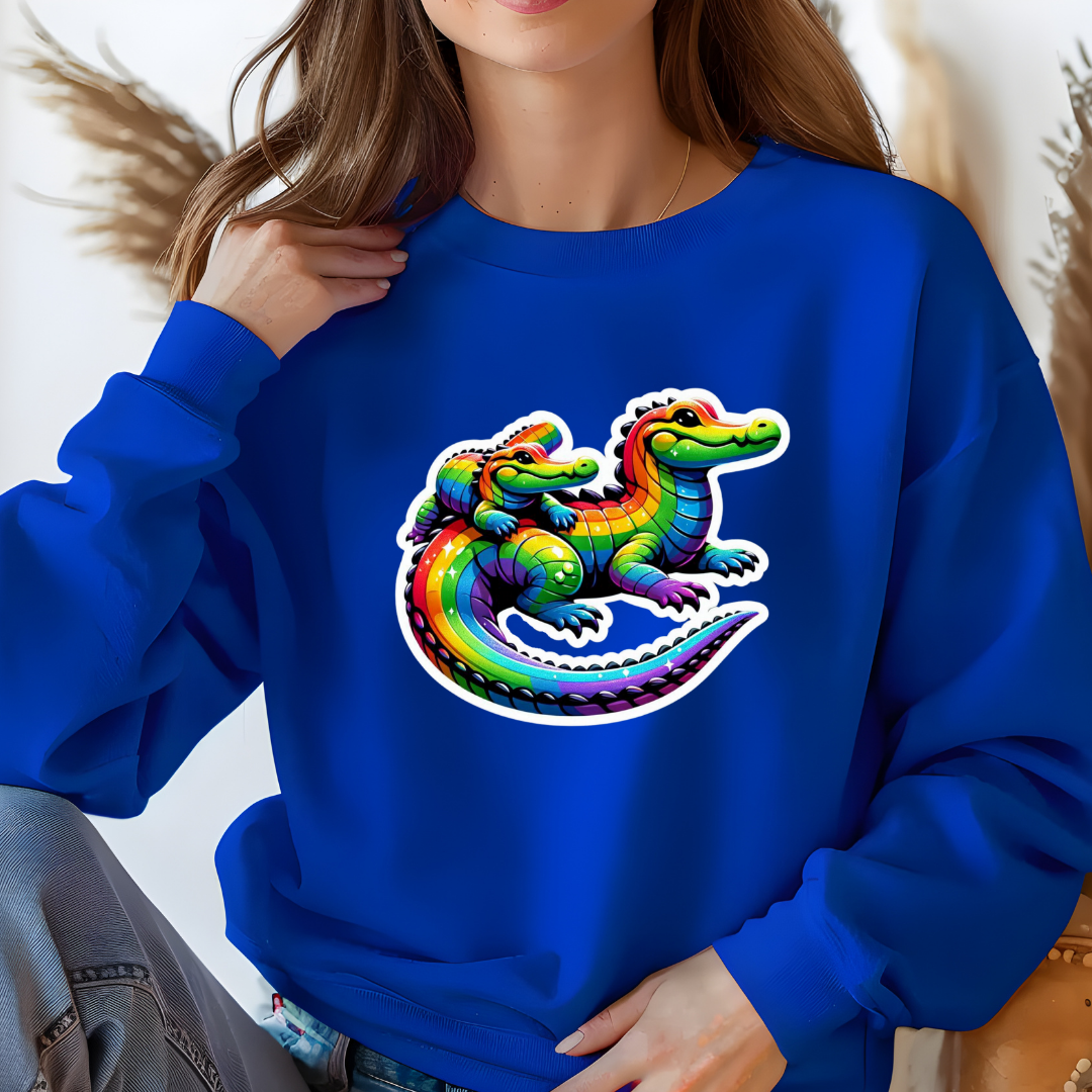 Rainbow Alligators Toasty Sweatshirt