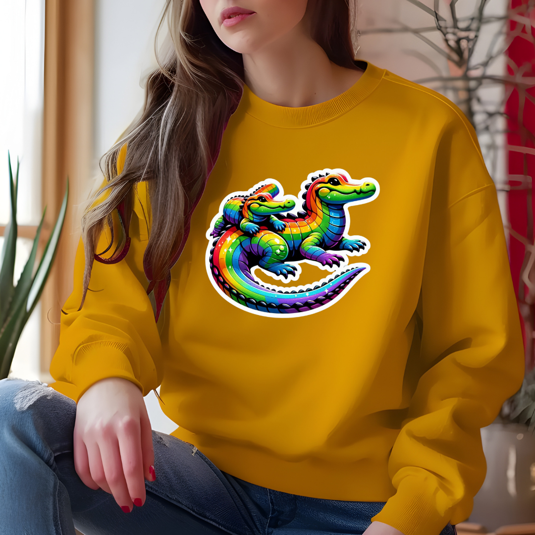 Rainbow Alligators Toasty Sweatshirt