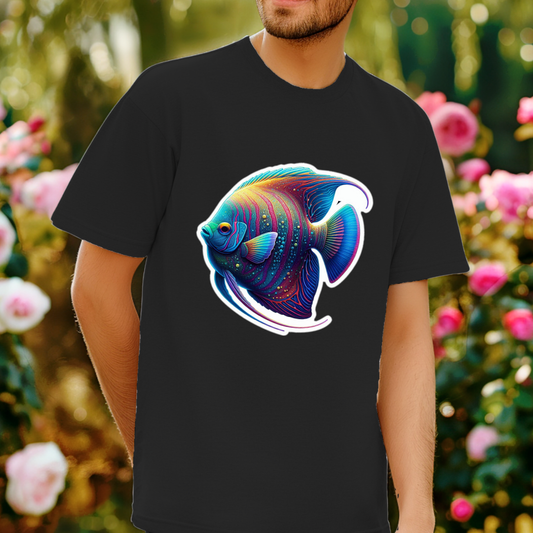 Rainbow Angelfish Unisex Soft T-Shirt