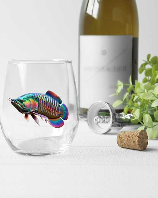 Rainbow Arowana Whiskey Glass