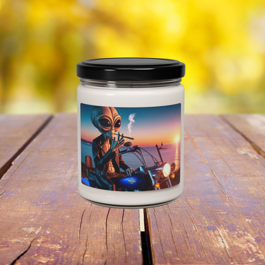 Easy Rider: Alien Biker Scented Candle, 9oz