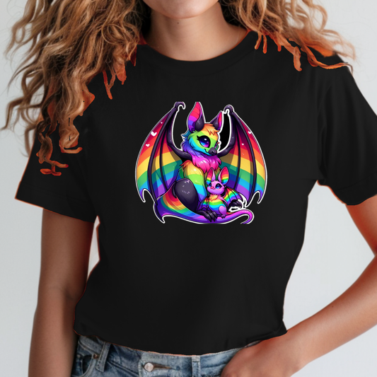 Rainbow Bats Unisex Soft T-Shirt