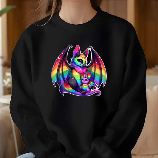 Rainbow Bats Crewneck Sweatshirt