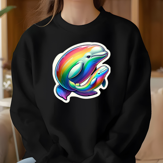 Rainbow Belugas Crewneck Sweatshirt