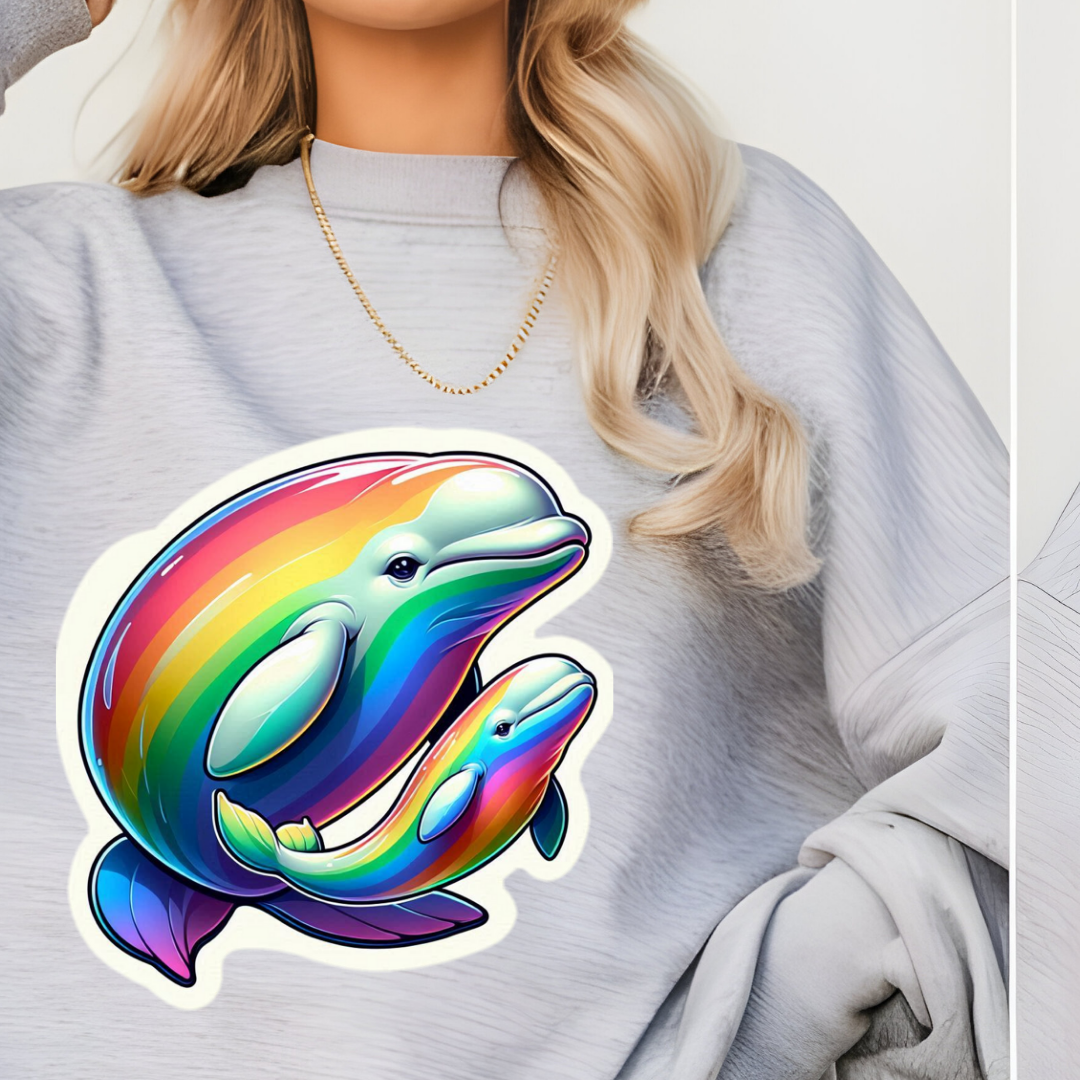 Rainbow Belugas Crewneck Sweatshirt