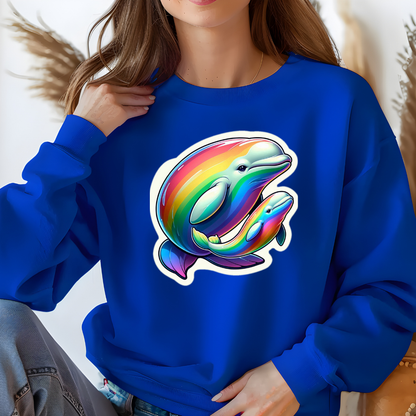 Rainbow Belugas Unisex Soft T-Shirt