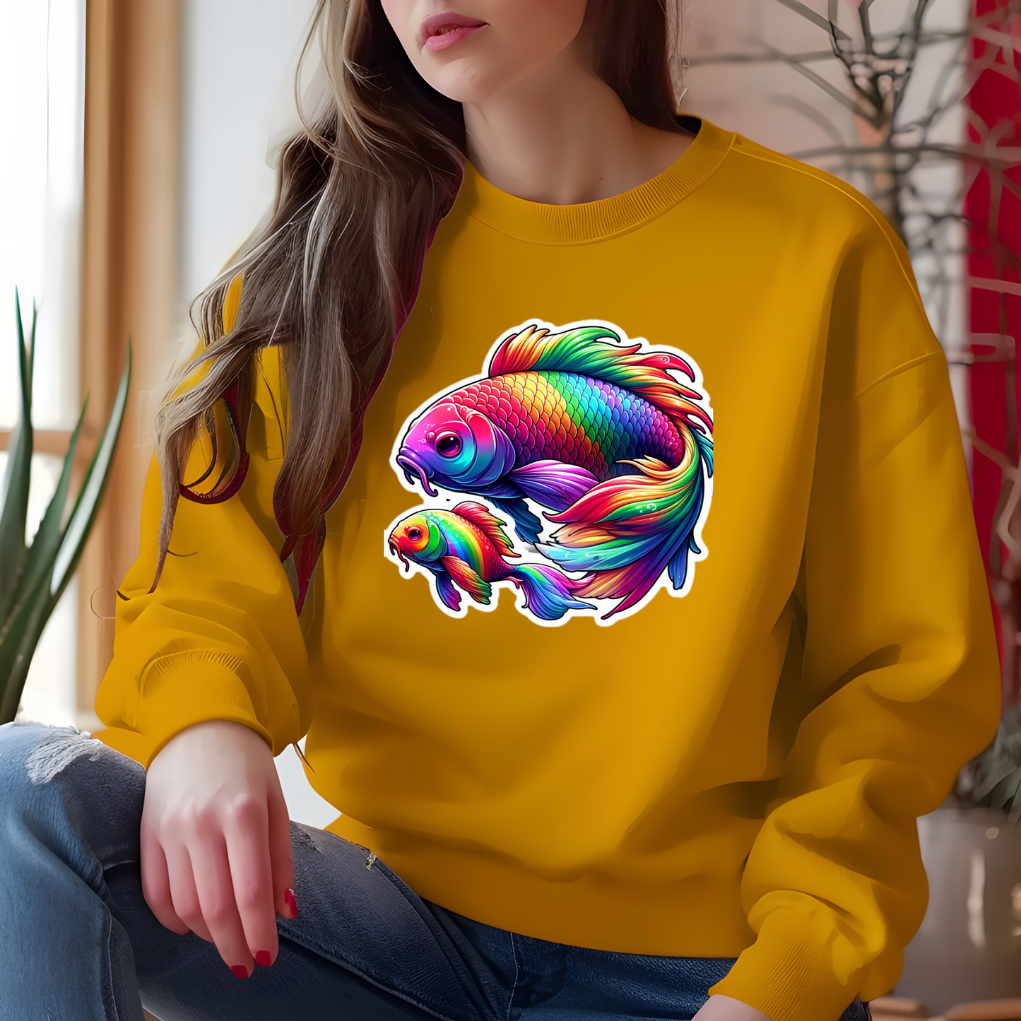 Rainbow Koi Sweatshirt