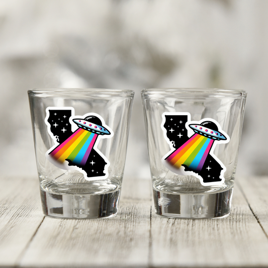 PRIDE California Shot Glasses