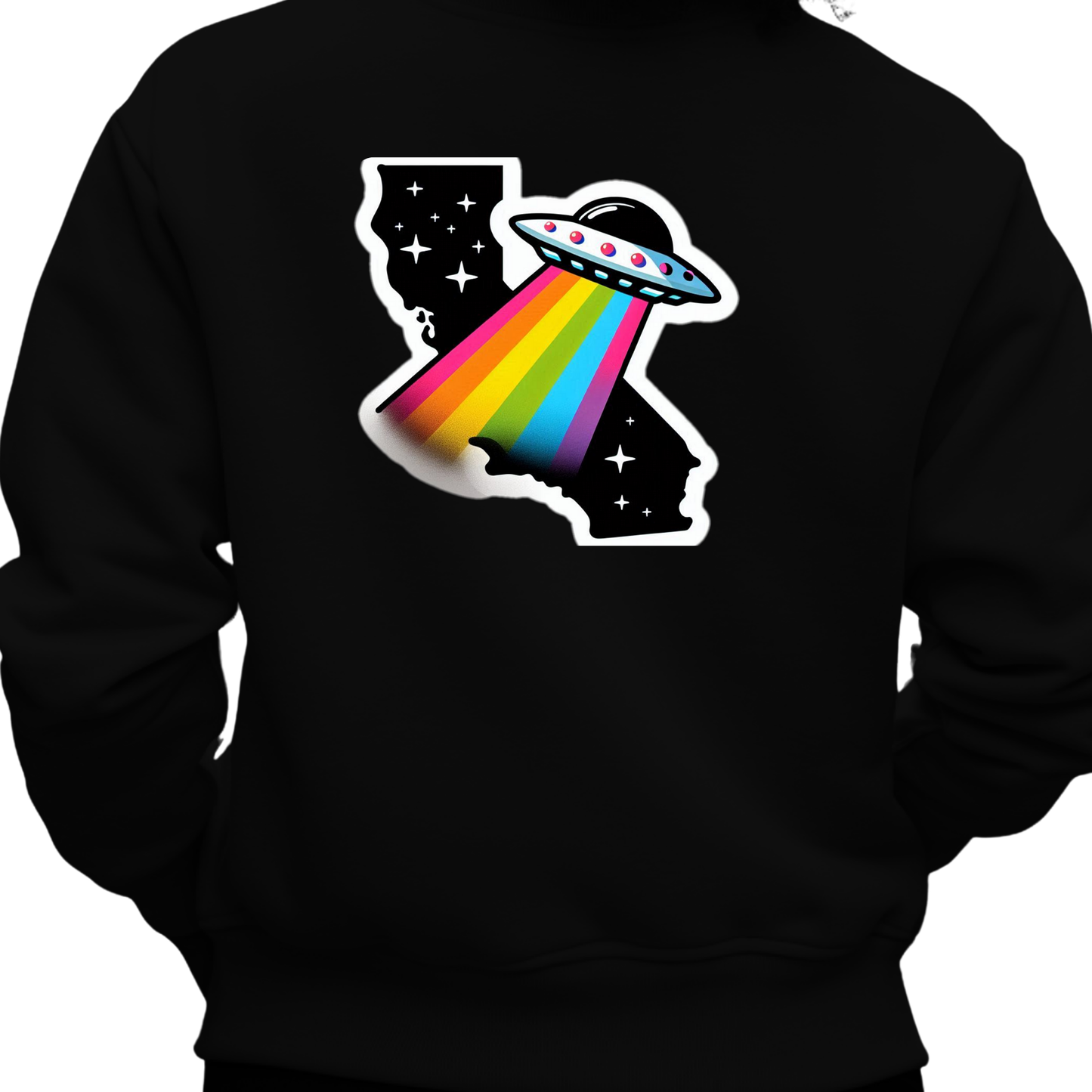 California PRIDE Sweatshirt On The Back