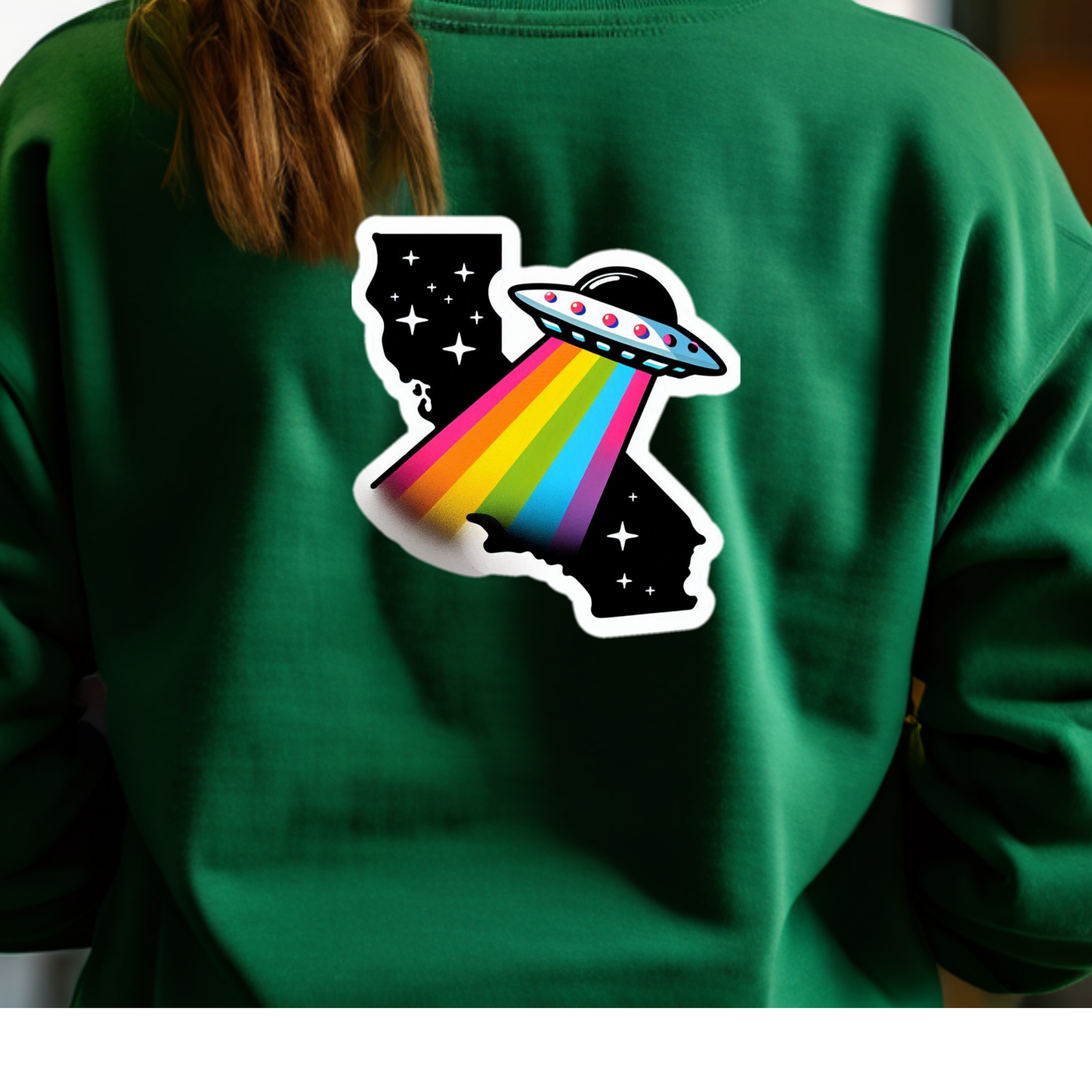 California PRIDE Sweatshirt On The Back