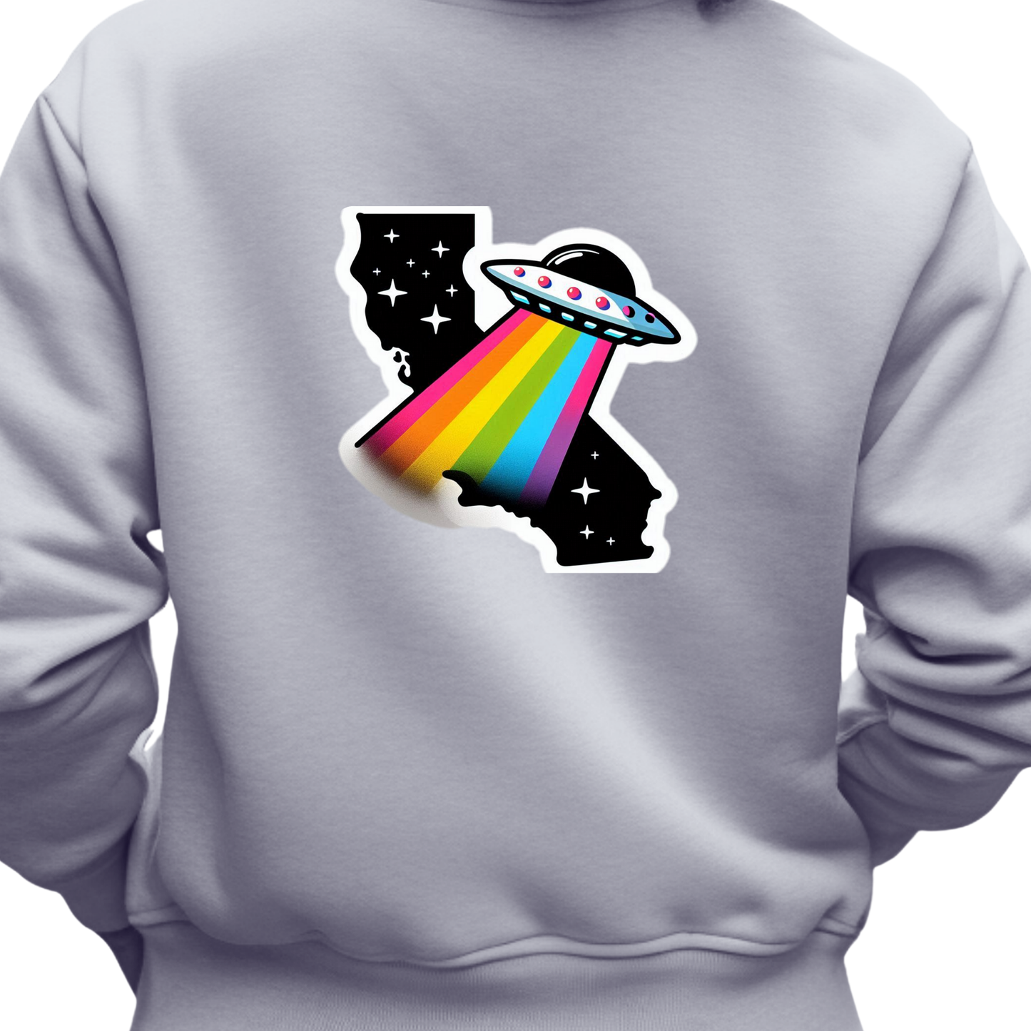 California PRIDE Sweatshirt On The Back