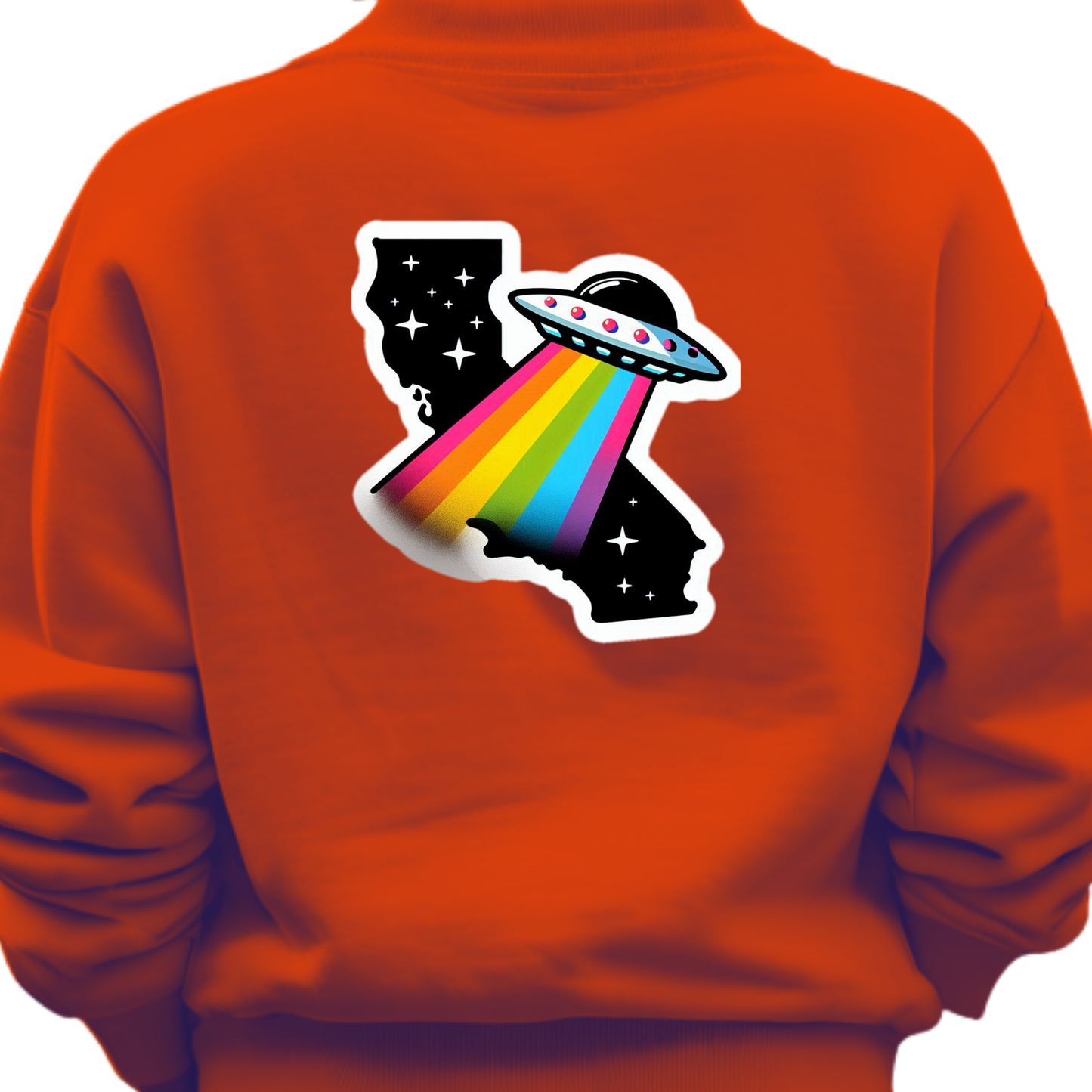 California PRIDE Sweatshirt On The Back