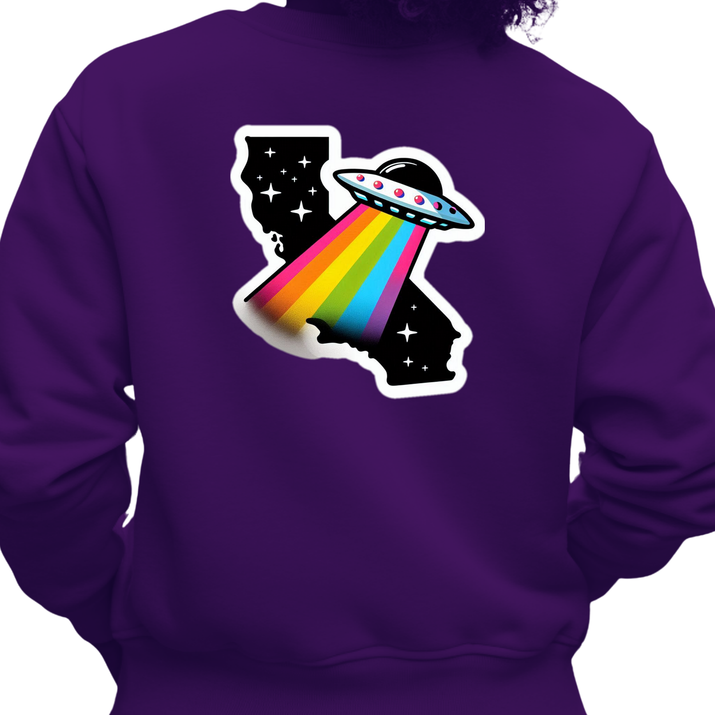 California PRIDE Sweatshirt On The Back