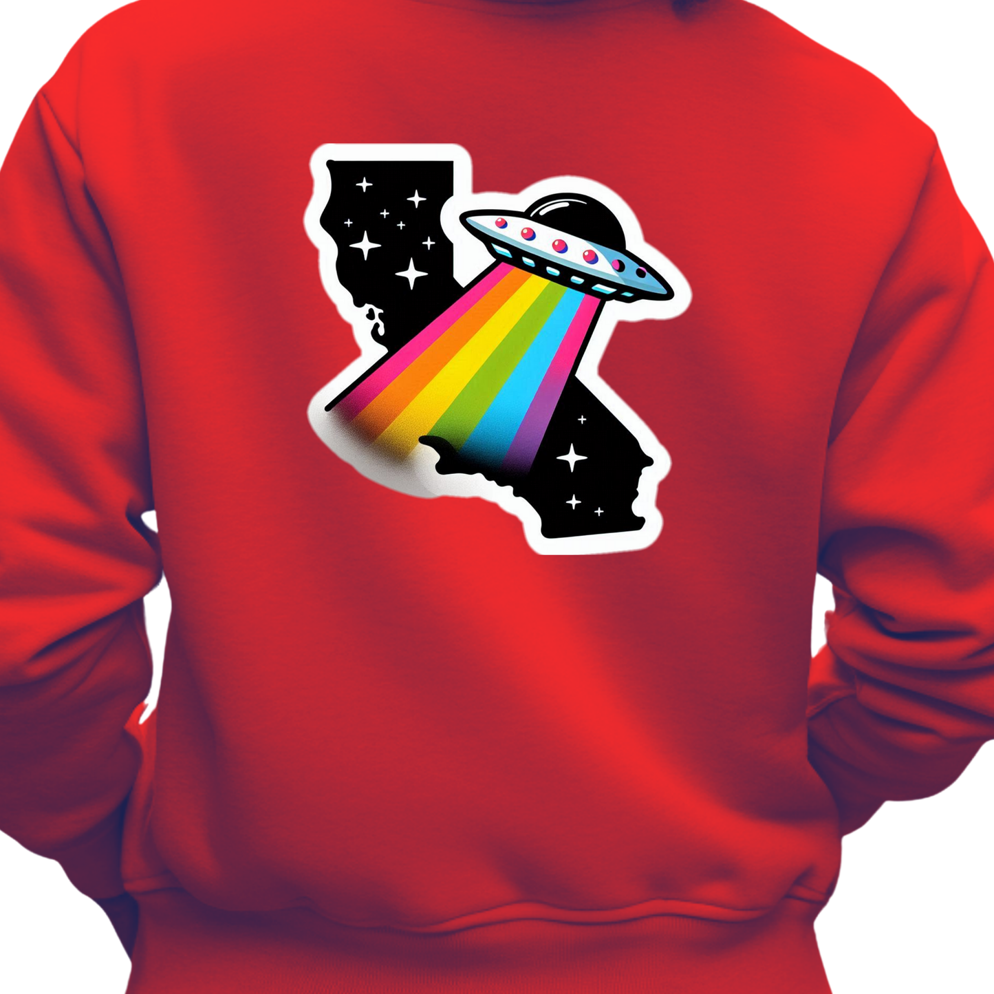 California PRIDE Sweatshirt On The Back