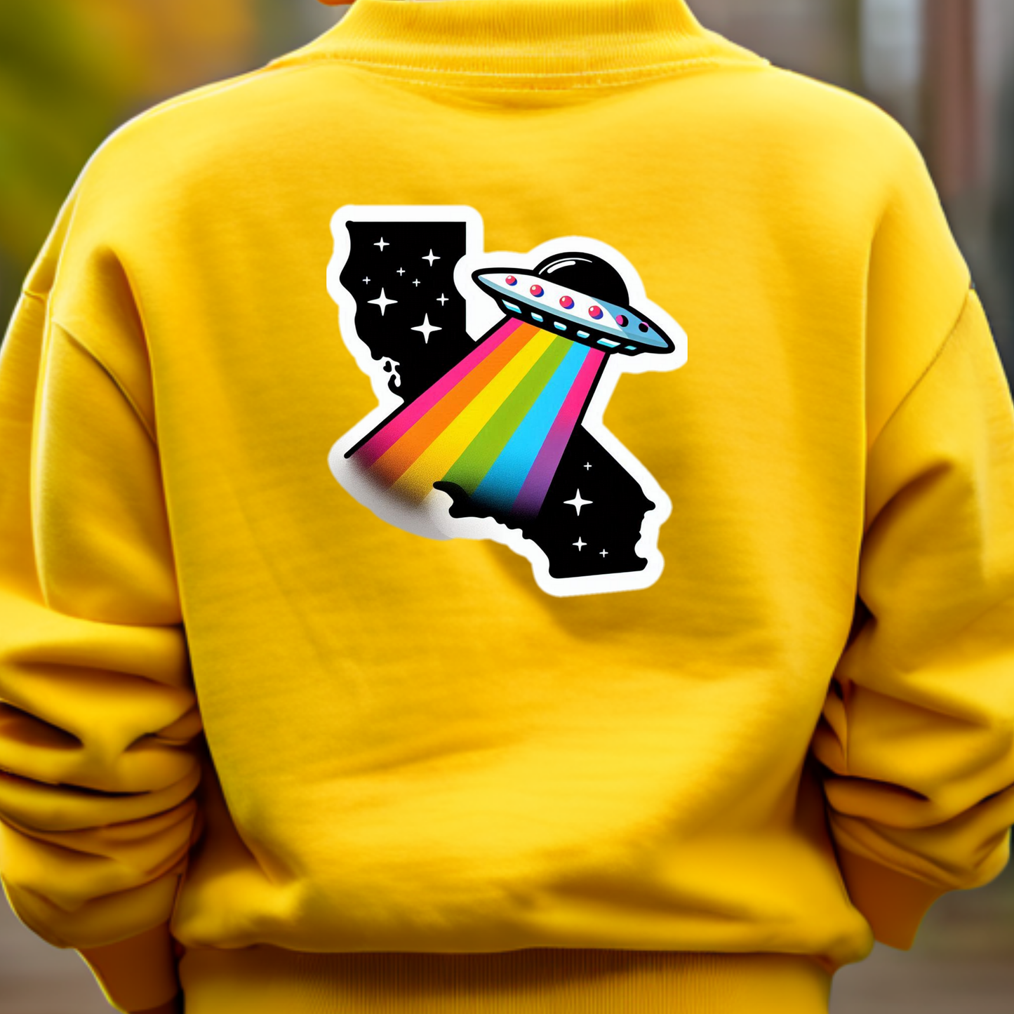 California PRIDE Sweatshirt On The Back