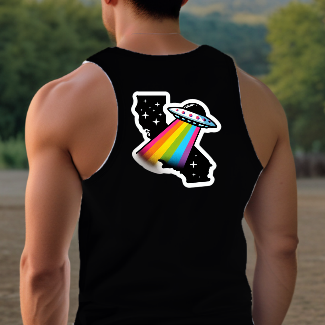 California Pride Tank Top - Back Print