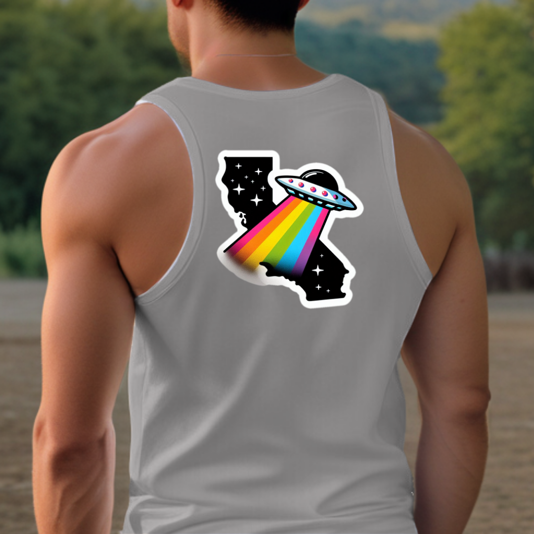 California Pride Tank Top - Back Print