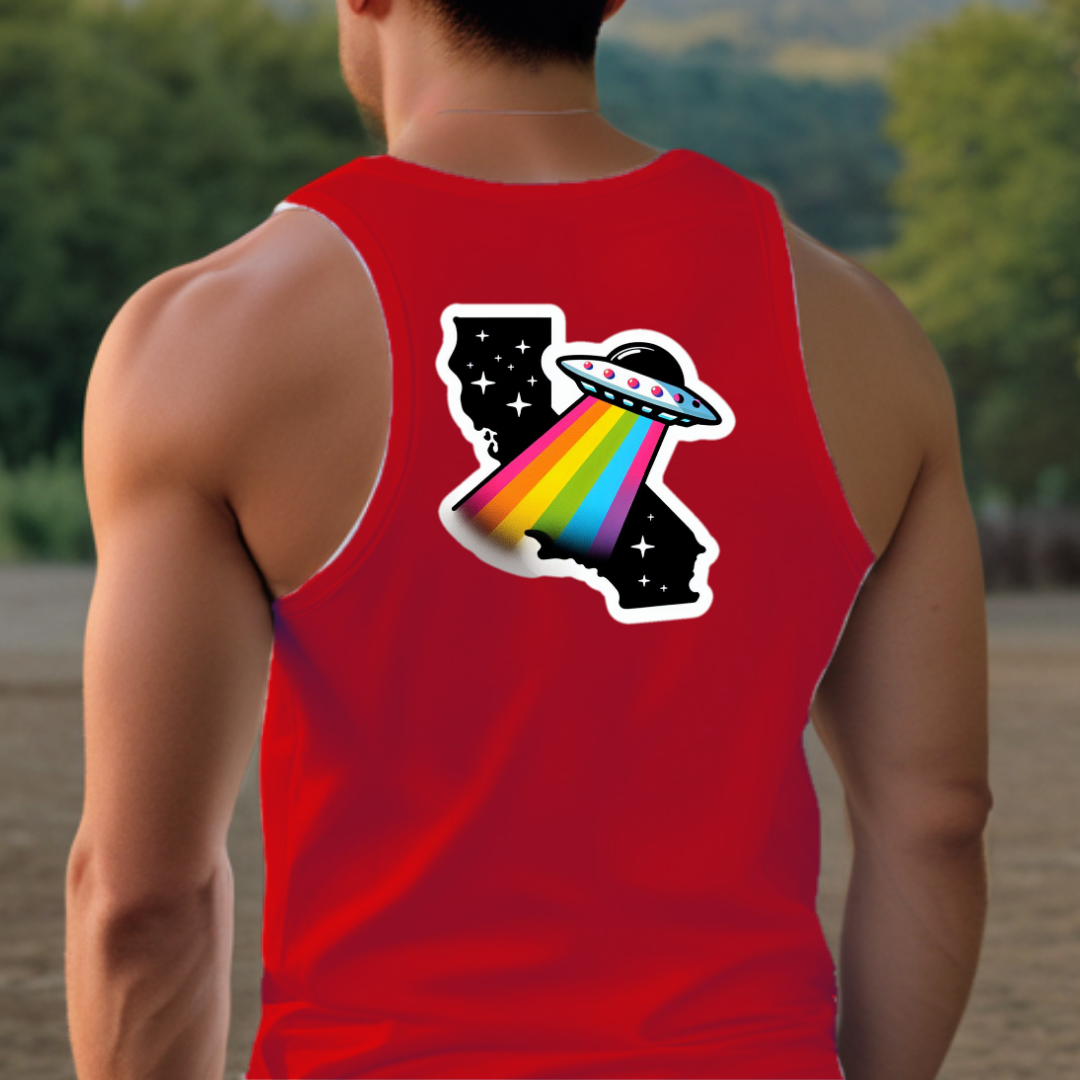 California Pride Tank Top - Back Print