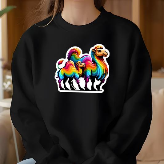 Rainbow Camels Crewneck Sweatshirt