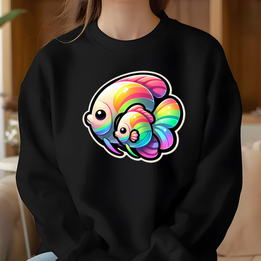 Rainbow Angelfish Crewneck Sweatshirt