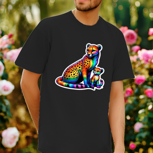 Rainbow Cheetahs Unisex Soft T-Shirt