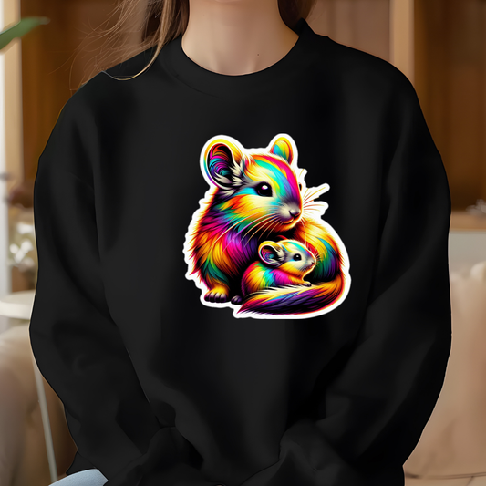 Rainbow Chinchillas Crewneck Sweatshirt