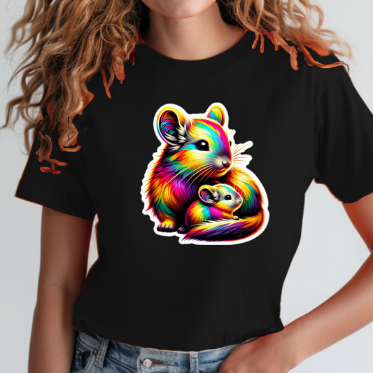 Rainbow Chinchillas Unisex Soft T-Shirt