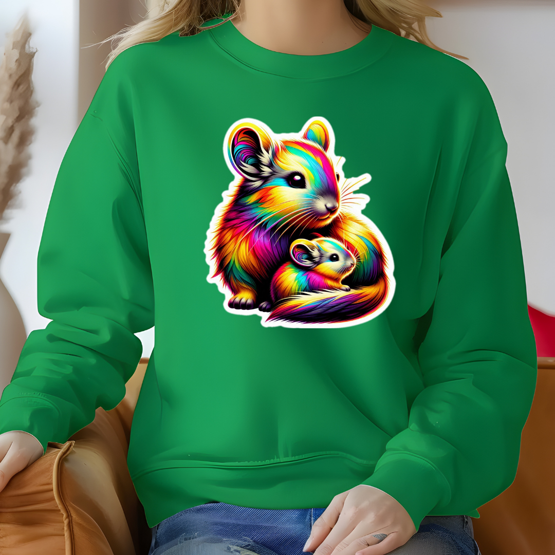 Rainbow Chinchillas Crewneck Sweatshirt