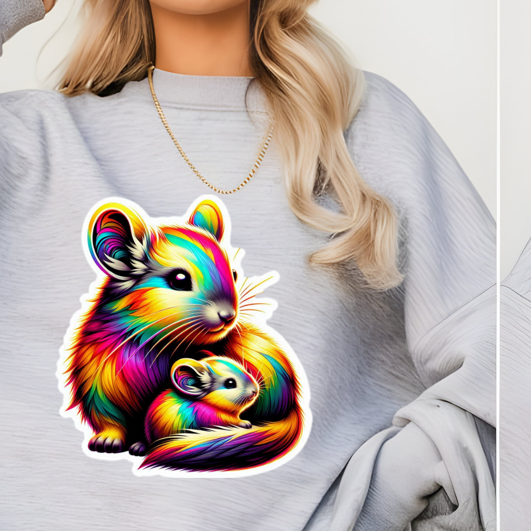 Rainbow Chinchillas Crewneck Sweatshirt