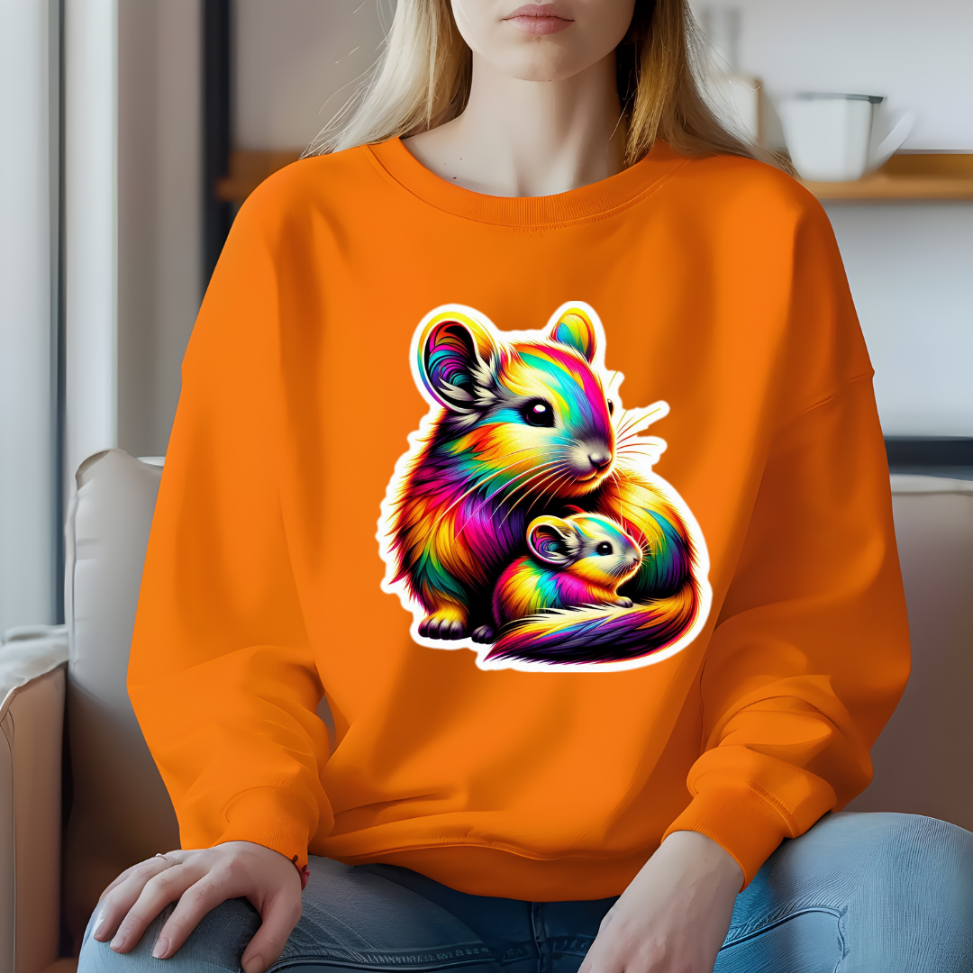 Rainbow Chinchillas Crewneck Sweatshirt