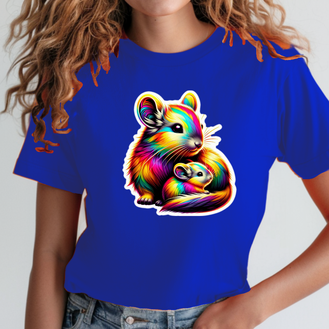 Rainbow Chinchillas Unisex Soft T-Shirt