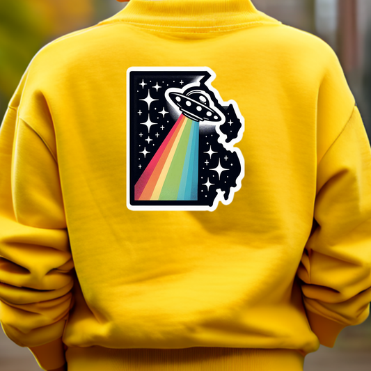 Connecticut PRIDE Sweatshirt On the Back