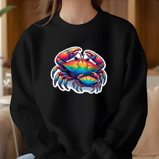 Rainbow Crabs Crewneck Sweatshirt