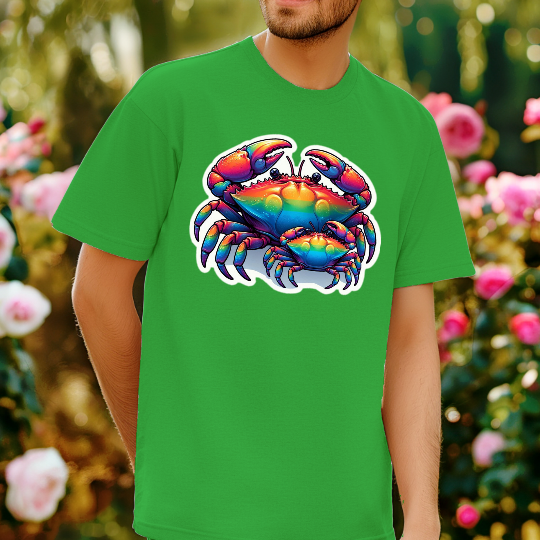 Rainbow Crabs Unisex Soft T-Shirt