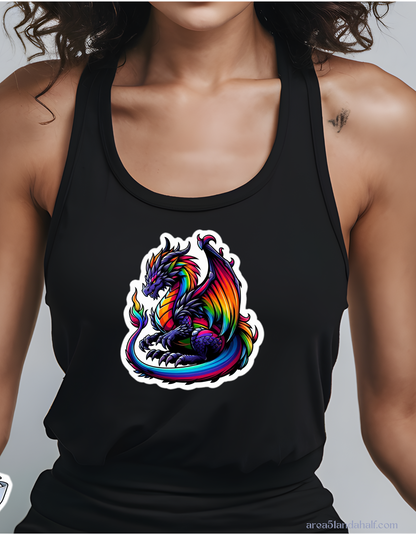 Rainbow Dragon Racerback Tank