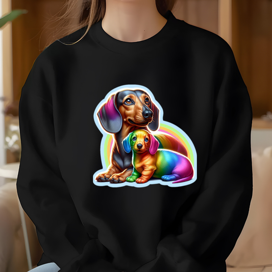 Rainbow Dachshunds Crewneck Sweatshirt