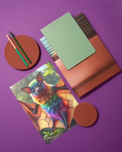 Spiral Notebook - Rainbow Fruit Bat (ruled)